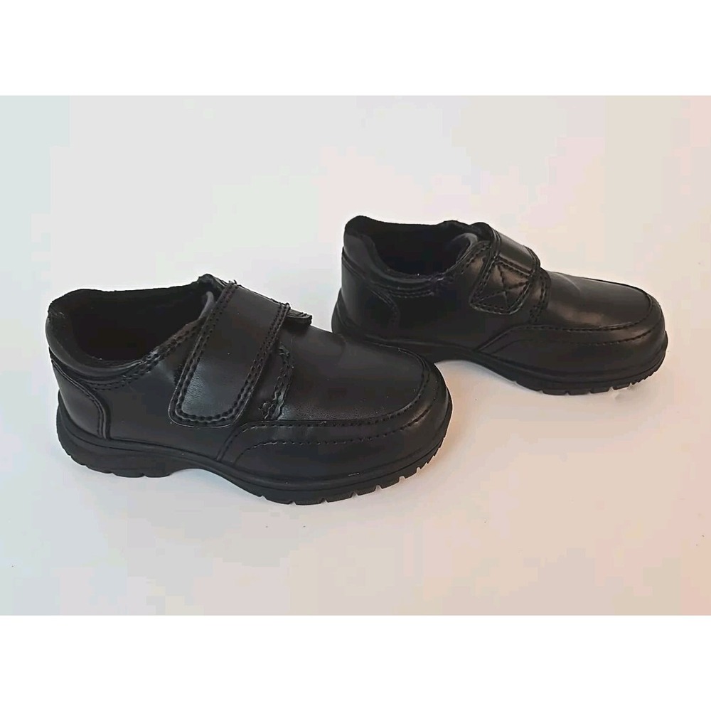 Cherokee Toddler Boys Dudley Black Straps Shoes Sz 7 Oxford - Picture 4 of 8